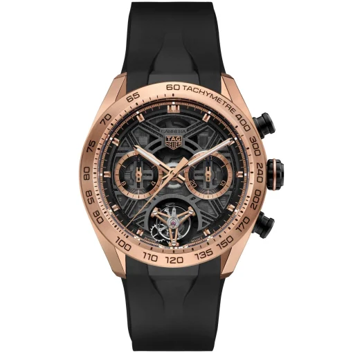 TAG Heuer Carrera Chrono Tourbillon Extreme Sport 44mm 18K Rose Gold Automatic Watch