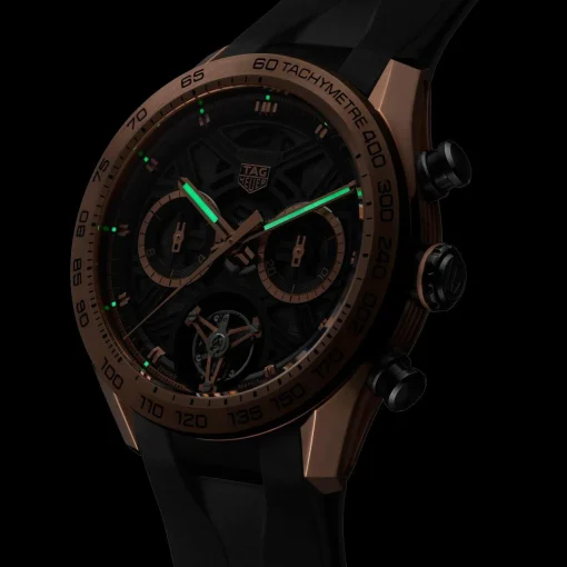 TAG Heuer Carrera Chrono Tourbillon Extreme Sport 44mm 18K Rose Gold Automatic Watch
