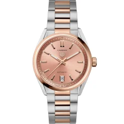 TAG Heuer Carrera Date 36mm Stainless Steel and 18K Rose Gold Automatic Ladies Watch