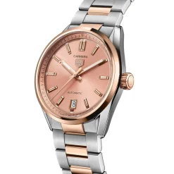 TAG Heuer Carrera Date 36mm Stainless Steel and 18K Rose Gold Automatic Ladies Watch