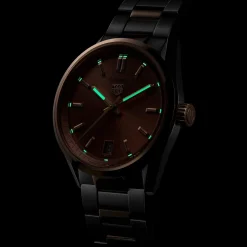TAG Heuer Carrera Date 36mm Stainless Steel and 18K Rose Gold Automatic Ladies Watch