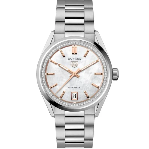 TAG Heuer Carrera Date 36mm Diamond Automatic Ladies Watch