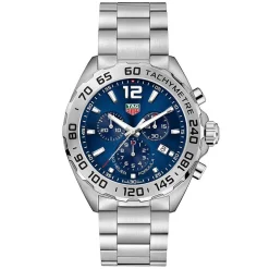 TAG Heuer Formula 1 Quartz Men's Blue Steel Chronograph 43mm Watch