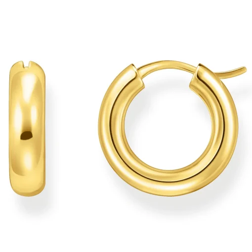 Thomas Sabo 18ct Yellow Gold Plated Hoop Earrings