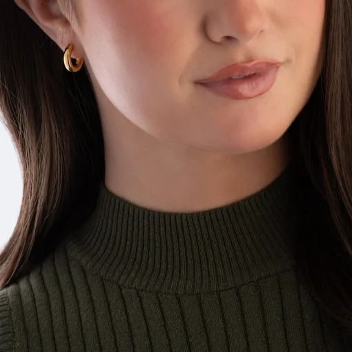 Thomas Sabo 18ct Yellow Gold Plated Hoop Earrings