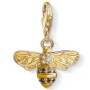 Thomas Sabo Generation Charm Club 18ct Gold Plated Silver Cubic Zirconia Bee Charm