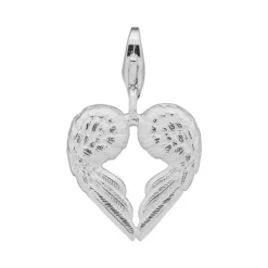 Thomas Sabo Generation Charm Club Silver Heart Shaped Angel Wings Charm