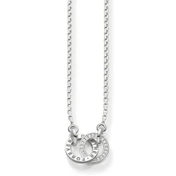 Thomas Sabo Glam & Soul Together Forever Silver Cubic Zirconia Necklace