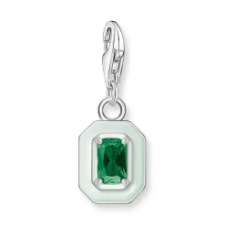 Thomas Sabo Green Glass Ceramic Charm