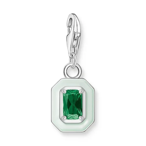 Thomas Sabo Green Glass Ceramic Charm