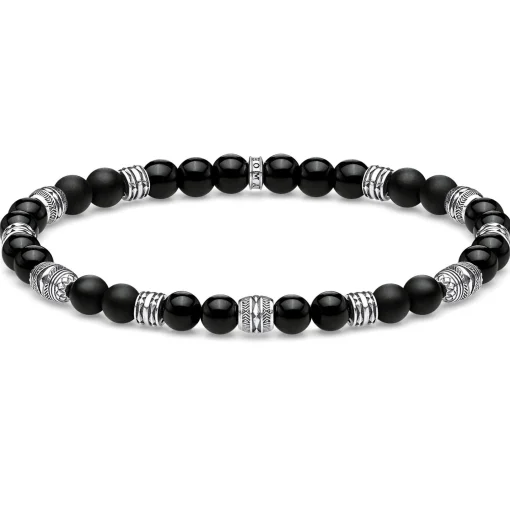 Thomas Sabo Obsidian Lucky Charm Bracelet