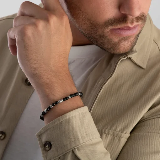 Thomas Sabo Obsidian Lucky Charm Bracelet