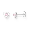 Thomas Sabo Pink Cubic Zirconia Heart Earrings