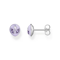 Thomas Sabo Silver Alien Stud Earrings