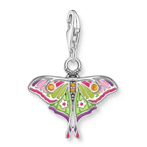 Thomas Sabo Silver Cubic Zirconia Moth Charm