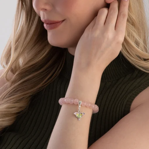Thomas Sabo Silver Cubic Zirconia Moth Charm