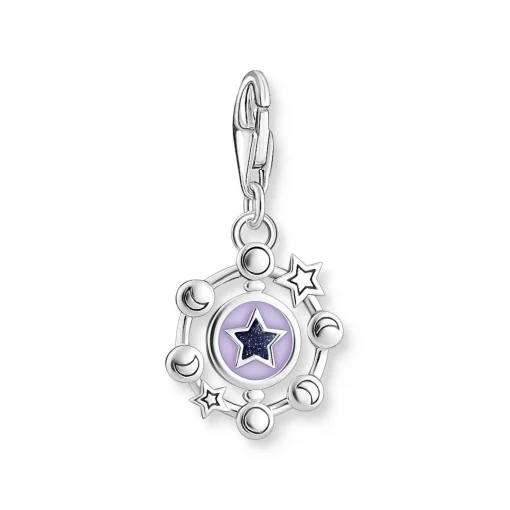 Thomas Sabo Silver Cubic Zirconia Orbit Charm