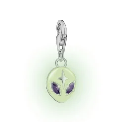Thomas Sabo Silver Cubic Zirconia Alien Charm