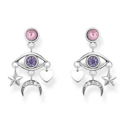 Thomas Sabo Silver Cubic Zirconia Eye Drop Earrings