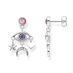 Thomas Sabo Silver Cubic Zirconia Eye Drop Earrings