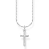 Thomas Sabo Silver Cubic Zirconia Cross Necklace