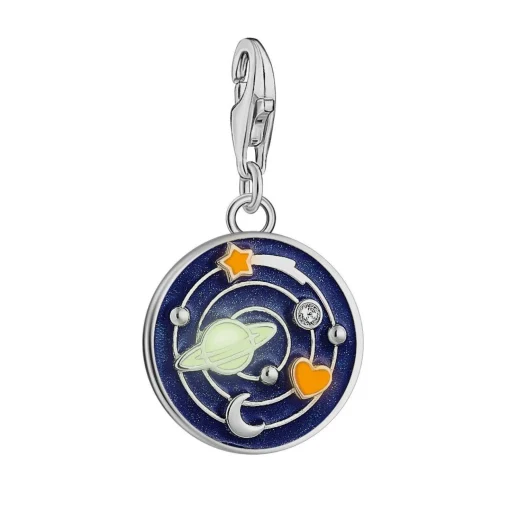Thomas Sabo Silver Cubic Zirconia Space Charm