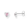 Thomas Sabo Silver Cubic Zirconia Heart Stud Earrings