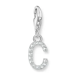 Thomas Sabo Silver Cubic Zirconia Initial C Charm