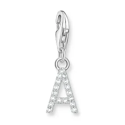Thomas Sabo Silver Cubic Zirconia Initial A Charm