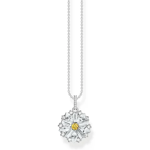 Thomas Sabo Silver Cubic Zirconia Flower Pendant