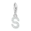 Thomas Sabo Silver Cubic Zirconia Initial S Charm