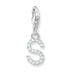 Thomas Sabo Silver Cubic Zirconia Initial S Charm