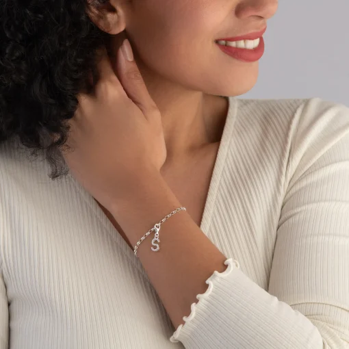 Thomas Sabo Silver Cubic Zirconia Initial S Charm