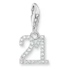 Thomas Sabo Silver Cubic Zirconia 21 Charm