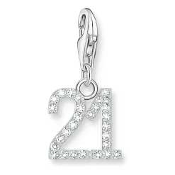 Thomas Sabo Silver Cubic Zirconia 21 Charm