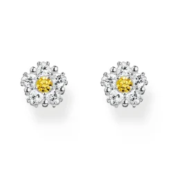 Thomas Sabo Silver Cubic Zirconia Flower Stud Earrings