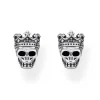 Thomas Sabo Silver Skull King Earrings
