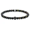 Thomas Sabo Talisman Black Cubic Zirconia Obsidian Tigers Eye Bracelet