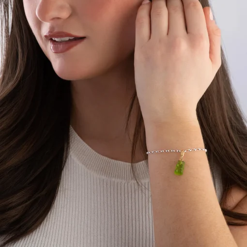 Thomas Sabo X HARIBO 18k Gold Plated Green Goldbears Charm