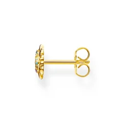 Thomas Sabo Yellow Gold Plated Sun Single Stud Earring