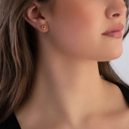 Thomas Sabo Yellow Gold Plated Sun Single Stud Earring