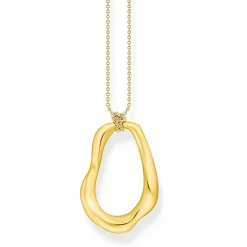 Thomas Sabo Yellow Gold Plated Wavy Pendant