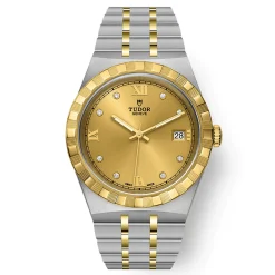 TUDOR Royal 38mm Stainless Steel and Yellow Gold Diamond Automatic Men’s Watch
