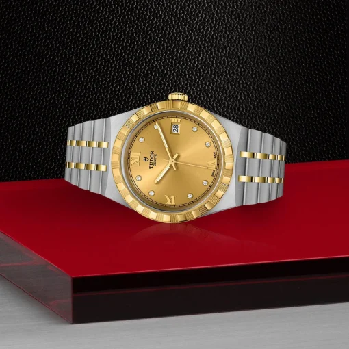 TUDOR Royal 38mm Stainless Steel and Yellow Gold Diamond Automatic Men’s Watch