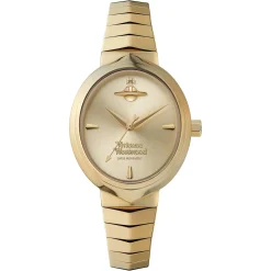 Vivienne Westwood Armour 28mm Yellow Gold Tone Ladies Watch