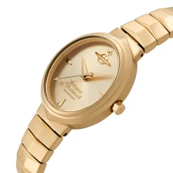 Vivienne Westwood Armour 28mm Yellow Gold Tone Ladies Watch