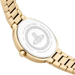 Vivienne Westwood Armour 28mm Yellow Gold Tone Ladies Watch