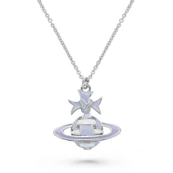 Vivienne Westwood Blue Ribbon Silver Pendant