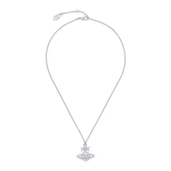 Vivienne Westwood Blue Ribbon Silver Pendant