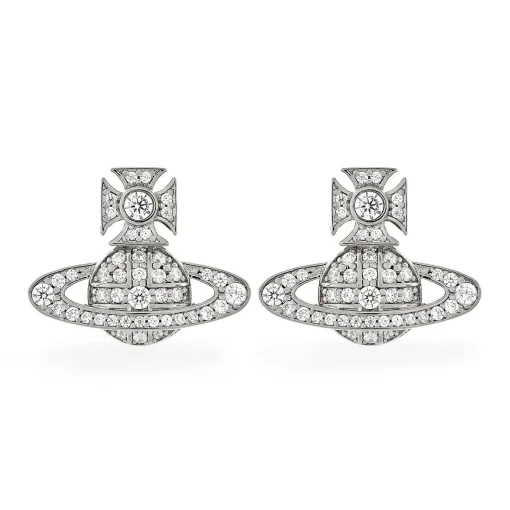 Vivienne Westwood Carmela Crystal Stud Earrings